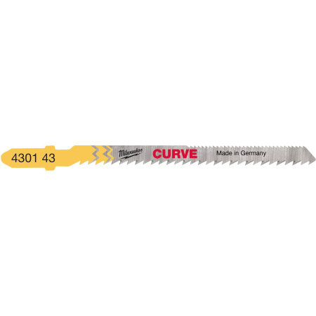 Полотно для лобзика Milwaukee CURVE 75мм хвостовик "T", упак_5